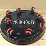 清雅加厚移动花盆托盘滚轮底座万向轮圆形大型盆栽透气接水滑轮子接水盘 咖啡外径36内径35