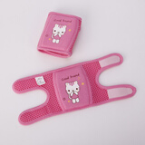 虞冕宝宝爬行护膝婴儿学步脚套宝宝护膝婴幼儿夏季学步爬行护膝套透气 粉猫一双