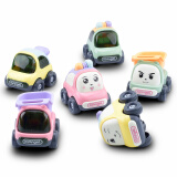 爱奇天使儿童玩具车惯性仿真小汽车男女小孩婴儿宝宝玩具幼儿园1-3-6岁 汽车6款(3个卡通3个仿真)
