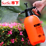 市下（seesa）家用阳台浇花喷壶自动气压式喷水壶小型浇水洒水壶压力喷雾器园艺 3L红黑