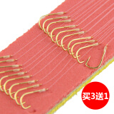 品田（pintian） 品田渔具金袖有倒刺1号-6号成品子线双钩鱼钩绑好的鱼线钓鱼用品 长款6号无倒刺子线1.2