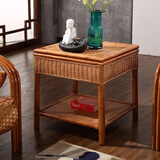 众青藤 真藤沙发五件套客厅沙发茶几组合东南亚休闲藤椅藤编沙发三人位 角几