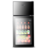 远东时代 JCD-106 冰吧酒柜家用小型双门冷藏冷冻柜小冰箱 展示柜红酒/茶叶/饮料柜