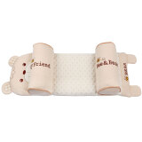 双漫婴儿枕头定型枕新生儿宝宝枕彩棉透气吸汗荞麦枕 宝宝熊款 定型枕+枕席