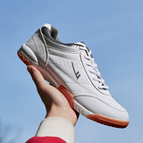 回力运动鞋牛筋底防滑训练鞋男女情侣鞋透气舒适学生比赛乒乓球鞋 WT100白灰 41 (255mm) 尺码标准