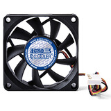 超频三（PCCOOLER）旋风F72 7CM机箱风扇15mm厚度（电脑CPU散热风扇/小机箱边长6.1CM孔距适用/可替换AMD原装风扇） 旋风F72【7CM黑色无光】