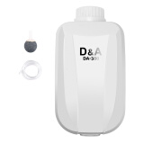 德克（D&A）鱼缸小型增氧泵 水族箱氧气泵 养鱼打氧机 DA300双孔泵+4米管+2气石