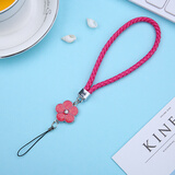 鸿伟科 手机相机单反挂绳短手绳手腕绳钱包U盘钥匙证件吊坠挂饰手链男女通用 短挂绳-红色