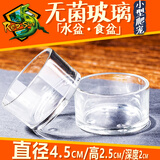 rep-shop爬虫高品质玻璃水盆无菌食盆爬宠蜥蜴守宫龟蛇活食喂食碗易清洗 1个