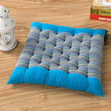 罗盛凯丽 办公室加厚坐垫 老粗布坐垫靠垫 餐椅垫子 办公坐垫沙发坐垫  蓝条