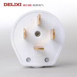 德力西（DELIXI）三相四线插头380V四孔25A3项4线4爪四插电源工业扁脚 CD98-TZ25