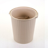 收米带过滤网塑料茶渣桶茶水桶功夫茶漏废水倒掉泡茶叶收纳垃圾桶小号 米色1个装