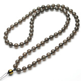 润玺 手工珠链吊坠挂件绳珠链挂绳子珠子挂坠绳脖颈绳男女挂绳 8MM 冰种黑曜石