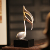 集思美 北欧现代简约钢琴装饰摆件 家居客厅书房音乐符号工艺品小摆设 474