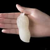 天下玉家 玉石花生把件文玩随身手把玩件挂件玉雕工艺品商务礼品 花生把件-青玉