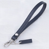 畅印 男女手拿包带子 皮手包带子配件 女包包配件手挽带手提带手拎带新 黑色皮，    银色钩扣