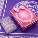 悠叶游 塑料防水版 齐娜塔罗牌 仙子齐娜精灵梦命运塔罗牌 升级24张 豪华铁盒装24张+袋子+桌布