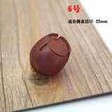 椅子腿保护套茶色8只带毛毡静音耐磨桌脚垫桌椅脚垫桌腿凳子脚套 6号茶色八只装