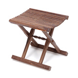 木果果木家具鸡翅木 中式交杌凳 实木无漆折叠马扎时尚换穿鞋凳子钓鱼凳板 中号