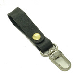 布朗克 手包用手腕绳手指绳钥匙扣锁匙扣汽车钥匙扣真头层牛皮男女Y121 短-黑色