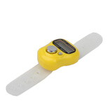 天窗（Sky window）手持计数器戒指款电子点数器便携多用途手指记数器 黄色