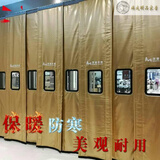 定制棉门帘加厚冬季保温保暖防水帆布牛津布PU皮革商场超市门帘子 防水牛津布9色