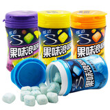 炫迈（Stride）果味浪起来无糖口香糖薄荷味 多口味可选 泡泡糖学生休闲零食糖果 热情百香果味37.8g*4瓶