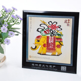 燕云州 手工皮影戏镜框工艺品摆件中国风小礼物礼品送老外装饰画西安 吉祥如意