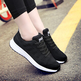 Mr.Yun休闲鞋女鞋秋季网鞋韩版时尚透气女学生轻便运动潮鞋子女 黑色 37