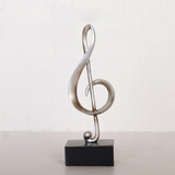 集思美 北欧现代简约钢琴装饰摆件 家居客厅书房音乐符号工艺品小摆设 477