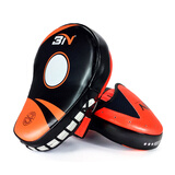 BN FIGHT拳击手靶 散打跆拳道脚靶弧形手靶加厚散打训练手靶 荧光橙 两只装