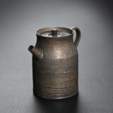 唐兴手工陶瓷泡茶壶茶具原矿铁釉日式泡茶壶家用小号复古单壶带过滤壶 正心茶壶
