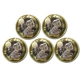 【藏邮】2016年中国第二轮猴年纪念币 全新10元生肖贺岁流通币 猴年普通纪念币 5枚套装