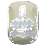 乐陪 宽口径仿母乳质感防胀气柔软耐咬奶嘴 NZ55-58