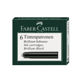 辉柏嘉（Faber-castell）墨囊钢笔墨胆一次性墨水胆6支装 黑色185507