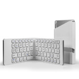 B.O.W 航世 HB022A 无线蓝牙折叠键盘 可充电超薄便携键盘 iPad手机平板电脑通用 蓝牙折叠键盘-白色（升级版）