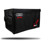 汽车收纳盒 车载储物盒 后备箱置物袋整理收纳箱储物箱专用品配件STWIN适用于宝马奥迪奔驰路虎改装 奥迪Q5L/Q3/A6L/Q7/A4L/A5/Q8