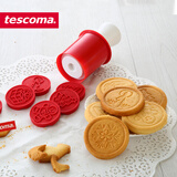 tescoma 捷克进口烘焙工具卡通曲奇饼干模具辅食压花绿豆糕点饭团模具曲奇印章6件套冰皮月饼模具 圣诞节曲奇印章6件套
