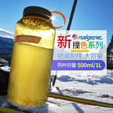 乐基因（nalgene）塑料饮用水杯太空杯随手杯子tritan耐高温男女学生户外运动大容量 2178-2061橄榄色 1000ml