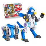 趣味童年 快乐酷宝3超变Q变合体变形玩具机器人套装组合赤焰蛙宝