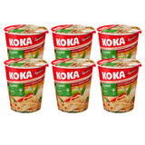 可口方便面鸡汤味咖喱味快熟汤面进口方便面70g*3杯/6杯面桶装 咖喱味70g*6杯