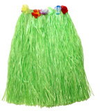 欢乐派对 六一儿童节圣诞节元旦儿童节表演演出装扮蹈夏威夷草裙花环头环手环套装成人款60CM草裙 60CM草裙绿色