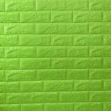 迪茵 3d立体墙贴墙纸自粘卧室泡沫软包房间墙壁装饰餐厅宿舍阳台装饰 果绿色