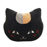 萌萌猪（mengmengzhu）夏目友人帐猫老师手捂公仔可爱猫咪抱枕玩偶毛绒玩具送抱枕暖手捂 黑色开眼 手捂可以插手