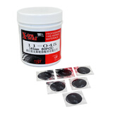 埃克斯 xtraseal 汽车轮胎专业修补材料 铝膜型黑胶补片 补胎胶片 11-045T圆形45mm桶装80片/桶
