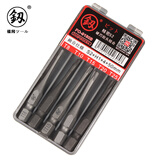 釰 福冈工具风批头套装十字一字内六角梅花手电动螺丝刀强磁 梅花带中孔组合FO-9180B