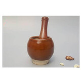 万松堂 蒜臼子家用捣蒜器陶瓷压蒜老式蒜蓉器蒜泥器手动研磨器蒜臼 老式捣蒜器