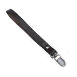 布朗克 手包用手腕绳手指绳钥匙扣锁匙扣汽车钥匙扣真头层牛皮男女Y121 长-深啡