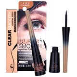 火烈鸟 明晰柔滑眼线液 防水防汗不晕染眼线笔 速干眼线水笔液体笔 硬头初学者彩妆 黑色1支