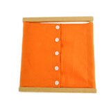 CANSMARTER 蒙氏教具儿童益智玩具幼儿园日常生活衣饰学习扣扣子拉拉链玩具  按扣衣饰